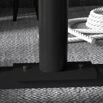 Viktplattstativ Viktstativ Svart av Stål för Gym och Hemmaträning med Hjul och 6 Stänger 50 mm Tallrikshållare Lastkapacitet upp till 200 kg