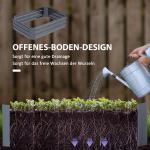 Odlingsbänk Högbädd Stapelbar Silver av Stål för Trädgård och Balkong Växtbädd för Blommor och Grönsaker 120 x 90 x 30 cm