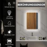 LED-badrumsspegel med Touch Switch, Vit