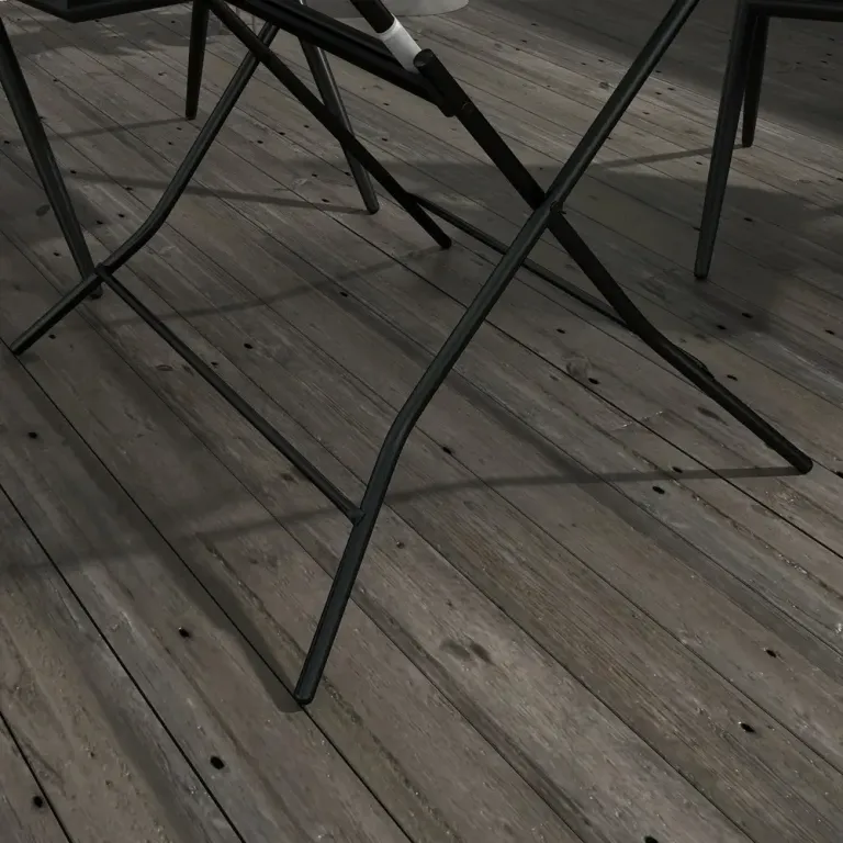 Trädgårdsbord Balkongbord Svart av Stål 80 x 80 x 74 Cm