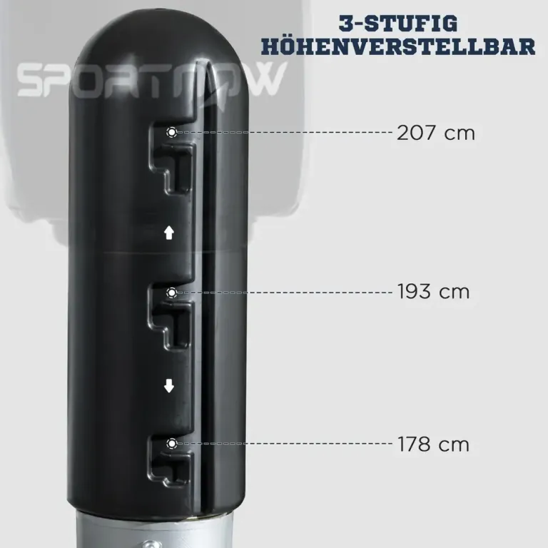 Boxningssäck med Stativ Slagdocka för 178-207 cm