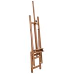 Staffli Studio Staffli Bokträ Höjd- och Vinkeljusterbar med Förvaringsfack Natur 53 X 50,5 X 171-230 Cm