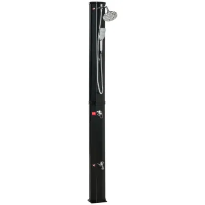 Soldusch 35 L med Kran och Regnduschhuvud 216 cm, Svart