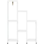 Blomsterstege, Växtställ med 7 Etage, för Inomhus- och Utomhusbruk, Stål, Vit, 65 x 23 x 94,5 cm