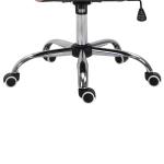 Kontorsstol Chefsstol Ergonomiskt Vadderat Ryggstöd PU Rosa 59,5 X 60,5 X 95-105 Cm