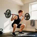 Skivstång Olympisk 50 mm Svart Stål för Styrkelyft och Gym Internationell Standard Maxbelastning 100 kg Greppvänlig Träningsstång