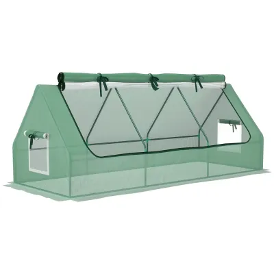Litet Växthus med Nätfönster Kompakt 240 x 90 x 90 cm