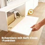 TV-Bänk Väggmonterad Vit Spånskiva för Vardagsrum Svävande Mediamöbel med 3 Lådor Modern Design och Platsbesparande 180 cm