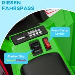 Elektrisk Barnfyrhjuling, Laddningsbar, med Släp, upp till 25 kg, Grön, 2,5 km/h, 50 min Körtid, 1,5–3 År