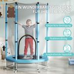 Barnstudsmatta med Skyddsnät för Inomhus- och Utomhusbruk, 3-6 År, Ljusblå