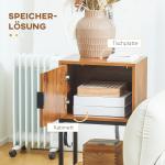 Konsolbord i Industriell Design, Skänk med 1 Skåp, Brun + Svart