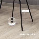 Matstolar i Sammet 2-Pack, Eleganta Köksstolar med Metallben, Bekväm Sittplats i Retro-Design, Grå, 50 x 61 x 79 cm