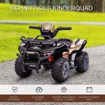 Elektrisk Fyrhjuling för Barn, Tuff ATV med LED-Ljus och Stora Hjul, Rolig Leksaksbil för Utomhuslek, Svart, 70 x 42 x 45 cm, 18-36 månader
