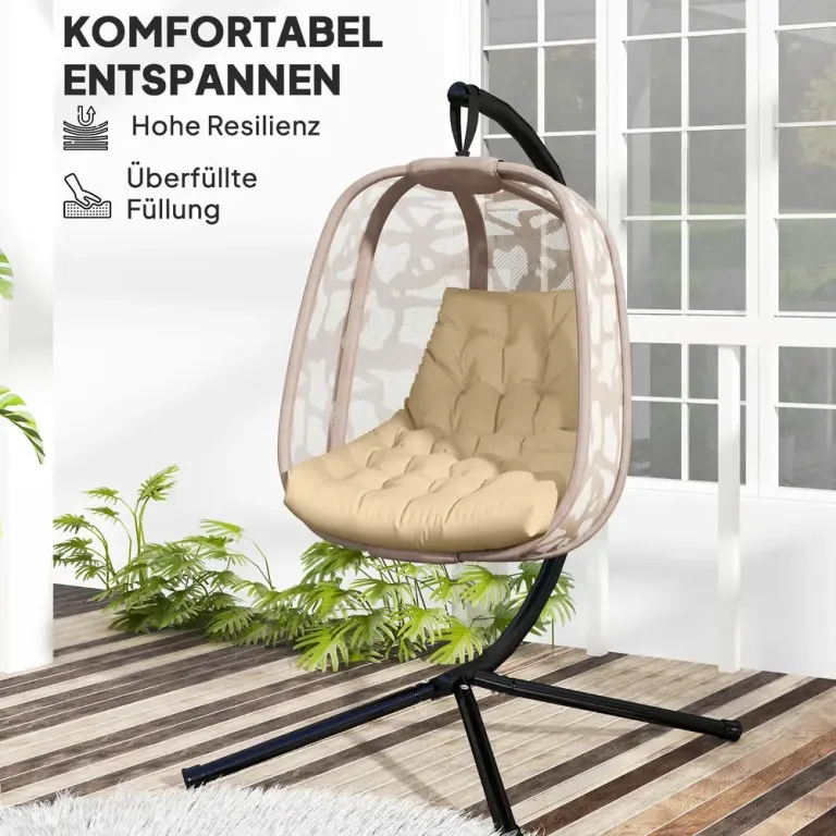 Sittdyna Stolsdyna med Ryggstöd Beige av Tyg 120 x 100 cm