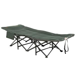 Campingsäng Solsäng Grå av Stål och Oxford Tyg för Simbassäng och Balkong Hopfällbar med Väska och Mugghållare 120 kg 186 x 68 x 48 cm