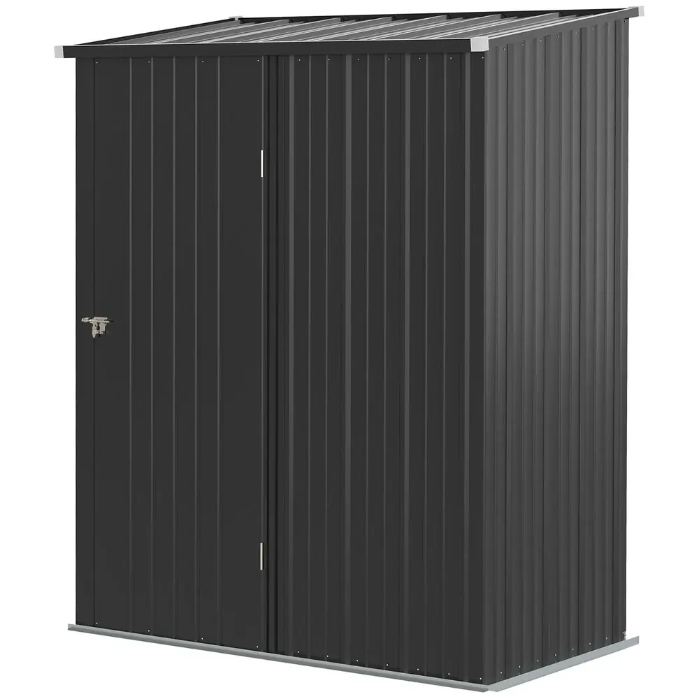 Verktygsbod Trädgårdsskåp Svart 161,5 x 94,5 x 196 Cm