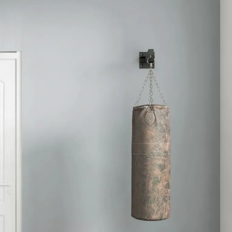 Boxningssäckhållare Väggfäste Svart av Stål för Gym