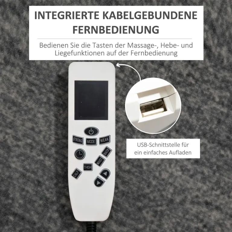 Massagestol Relaxstol Svart av Konstläder och Metall