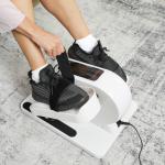 Mini Ellipsmaskin för Hemmet och Elektrisk Crosstrainer med 12 Hastigheter och 7 Motstånd Ergonomisk och Stabil Vit Metall och Plast