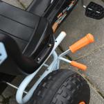 Go-Kart Pedalbil med Handbroms, Justerbart Säte, Pedal, Växel Framåt och Bakåt, Pedalfordon för Barn från 3 År, Ljusblå
