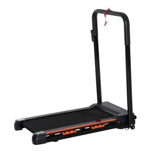 Hopfällbart Löpband för Hemmaträning, Kompakt Gåband med LCD-Display, Justerbar Hastighet 1-6 km/h för Promenader, Svart, 105 x 56 x 108,5 cm