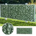 Konstgjord Häck Privatlivshäck för Trädgård Balkong och Väggdekoration UV-Beständig Mörkgrön 300 X 150 Cm