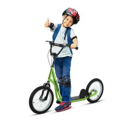 Sparkcykel för Barn med Handbroms, Grön