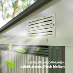 Metallredskapsbod med Takfundament, 2,81 m², 154 x 206,5 x 181 cm