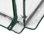 Litet Växthus med Rullgardin, Kompakt Drivhus i Plast och Stål, Skyddar Småplantor på Balkongen, Transparent, 100 x 50 x 150 cm