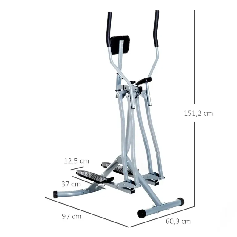 Crosstrainer Motionscykel med LCD-Skärm 96 x 60 x 152 cm