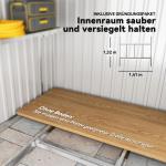 Metallredskapsbod med Takfundament, 2,81 m², 154 x 206,5 x 181 cm