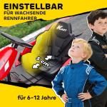 Elbil Gokart 24V Röd Plast och Metall för Barn 6–12 År Elektrisk Bil med Driftläge och Säkerhetsbälte Rolig Körning och Häftig Design