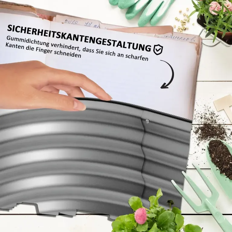 Upphöjd Odlingskrage Planteringslåda med Spaljé Trä