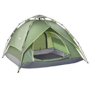 Campingtält Dubbeltält 2 Vuxna och 1 Barn Vattentätt 4 Säsonger 210 X 210 X 140 Cm