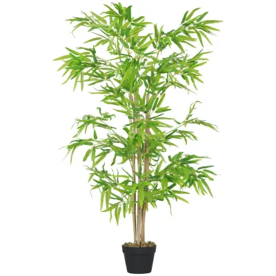 Konstgjord Växt Bambu Konstträd i Kruka Grön 150 cm