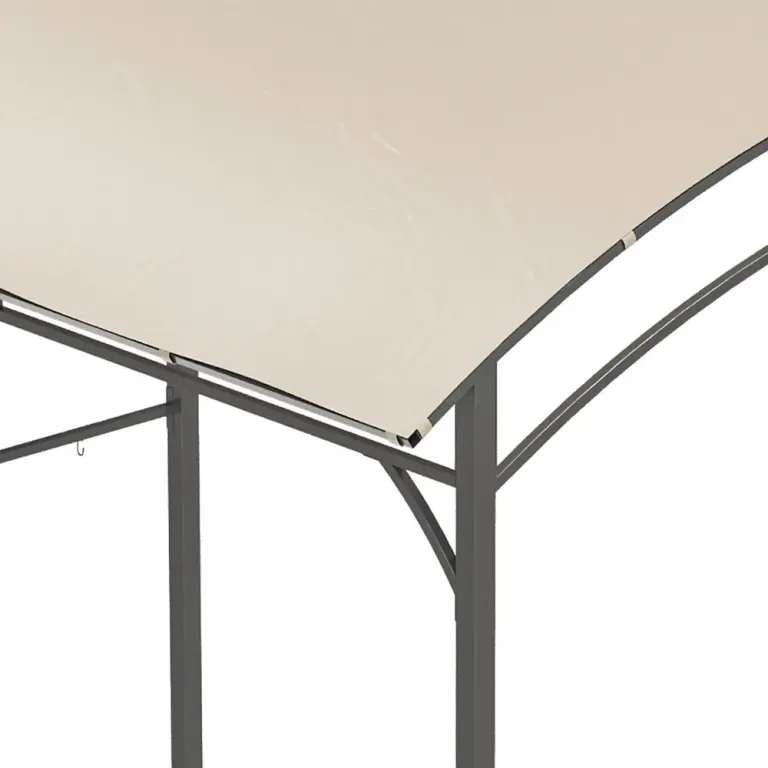 Grillpaviljong med Sidohyllor Grilltält 215 x 150 x 220 cm