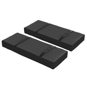 Sandsäckar Parasollvikter Set med 2 Svart av 600D Oxford för Paraplystativ Fyllbara Vikter upp till 25 kg