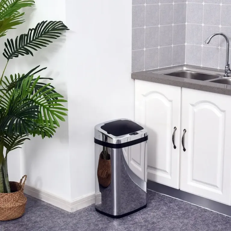 Sensor Papperskorg 30 l Rostfritt Stål Automatisk