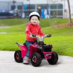 Elektrisk Barnfyrhjuling, Växlar Framåt och Bakåt, 18–36 Månader, Rosa, 2,5 km/h
