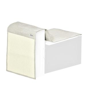 Klösmatta för Soffa 2-Pack, Skyddande Sisalmatta för Möbler, Hållbart Klösskydd för Katter, Beige/Grå, 130 x 45 x 0,3 cm