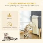 Klösmatta för Soffa 2-Pack, Skyddande Sisalmatta för Möbler, Hållbart Klösskydd för Katter, Beige/Grå, 130 x 45 x 0,3 cm