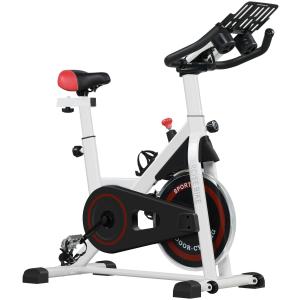 Ergometer med Justerbart Motstånd, upp till 120 kg, Stål, 103 x 53 x 100–114 cm, Vit/Svart