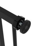 Hundgrind/Husdjursgrind, Metall och Plast, Svart, 74–80 cm