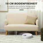 Soffa Loveseat Gräddvit av Sammetslook och Trä för Vardagsrum 2-Sits Stoppad Soffa med Armstöd 130 x 74 x 79 cm