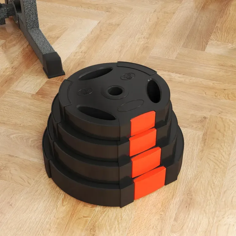 Viktskivor 4-Pack (2x7,5 kg + 2x5 kg), Svart