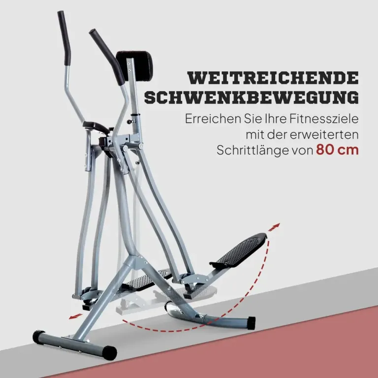 Crosstrainer Motionscykel med LCD-Skärm 96 x 60 x 152 cm