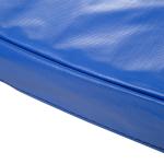 Trampolinkantskydd Blå PVC och Skum för Studsmatta Slitstarkt Skyddsnät för Säkerhet 366 Cm