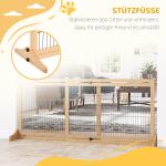 Hundgrind Stabil Natur Svart Trä för Trappa och Dörr Extra Hög Modell med Justerbar Bredd för Säkerhet i Hemmet Robust Design 180 cm