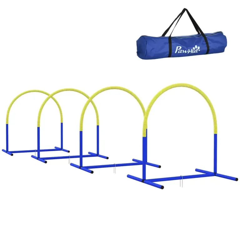 Agility Träningsset Hundsport Gul av PE 88 x 64 x 95 cm