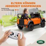 Elbil för Barn 12V med Fjärrkontroll, Musikfunktion, Horn och LED-lampor, Orange